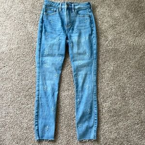 Hollister jeans with embroidered stars